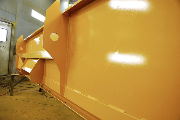 image repainted used chip spreader at Rocky Mountain Rebuild 5