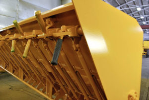 image of repainted used chip spreader at Rocky Mountain Rebuild