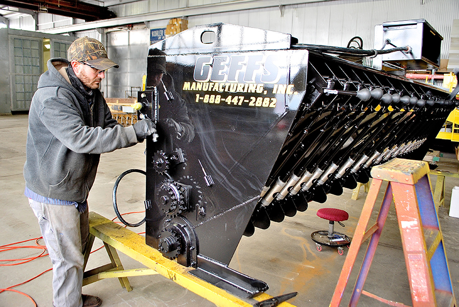 image of Used Chip Spreader Rebuilt Hopper