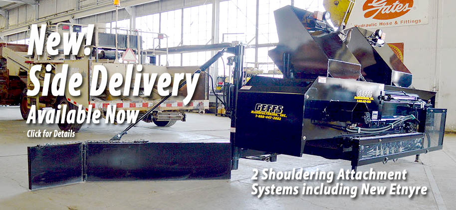 etnyre chip spreader side delivery shouldering system picture