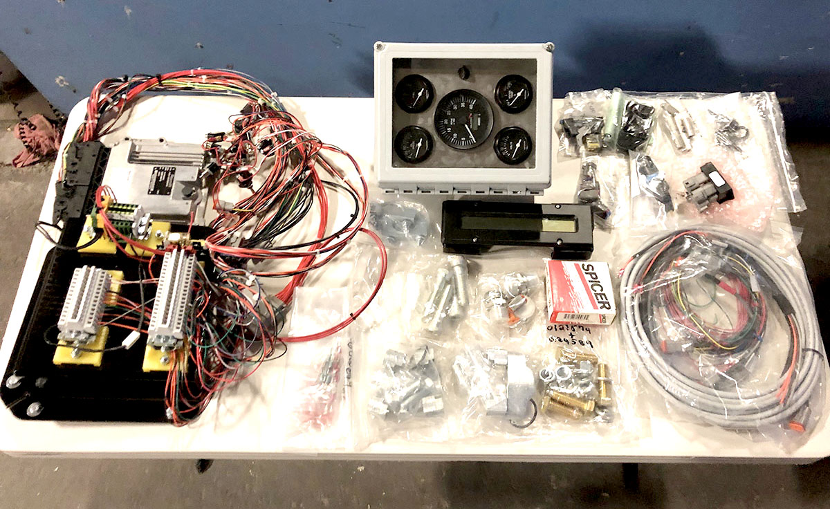 image of new etnyre chip spreader computer control system