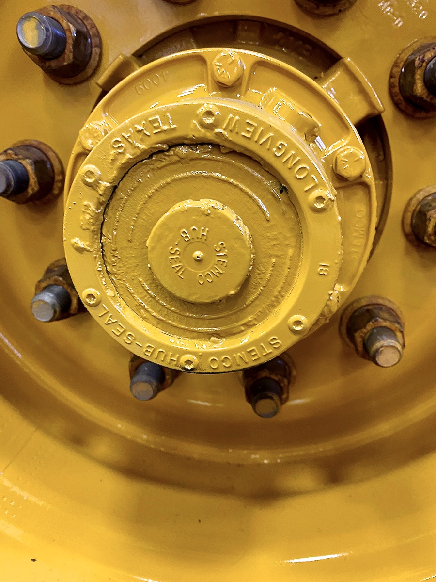 image of etnyre used chip spreader wheel assembly