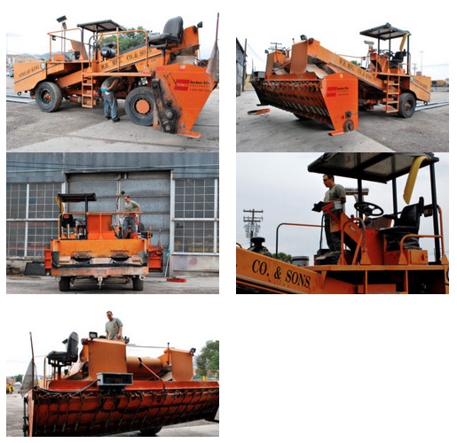 inspecting a used chip spreader