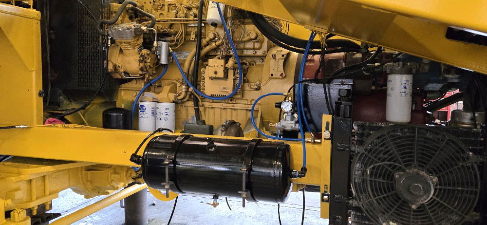 image of a rebuilt used chip spreader for sale