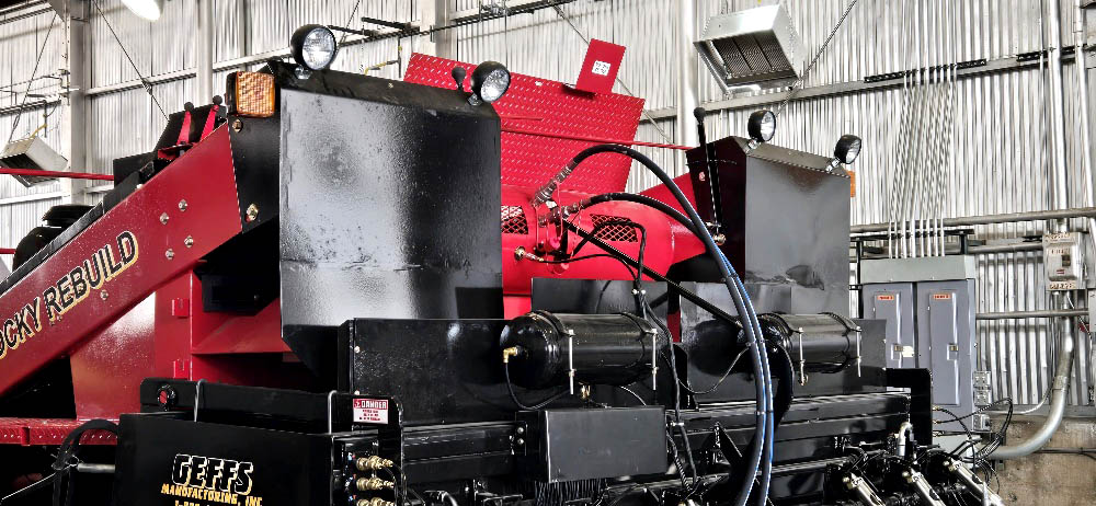 image of a rebuilt used chip spreader for sale
