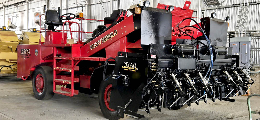 image of a rebuilt used chip spreader for sale