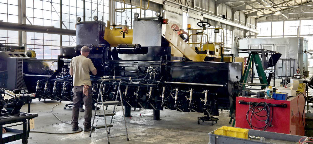 image of a rebuilt used chip spreader for sale